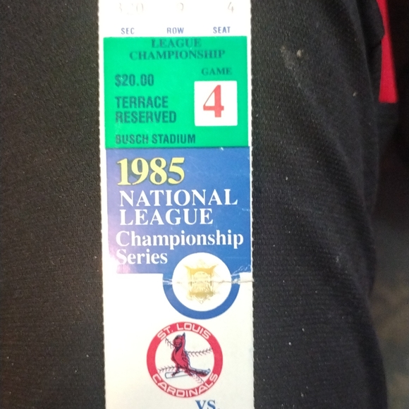 1985 game 4 world series baseball ticket stub - Picture 2 of 4